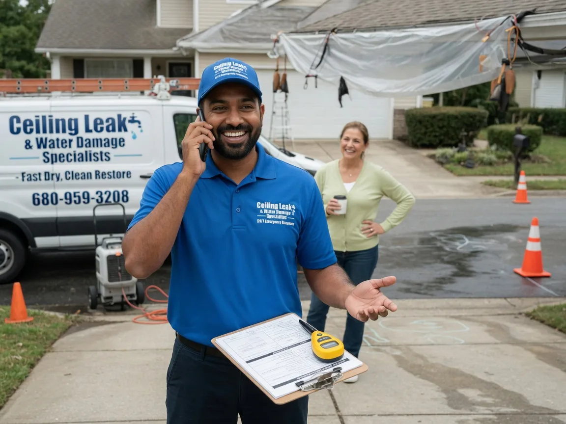 Ceiling Leak Cleanup Fountain City, IN FAQs